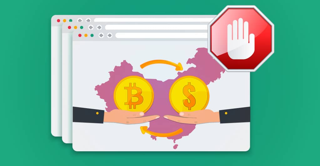 Crypto Exchanges Searchs auf chinesischen Internetseiten blockiert